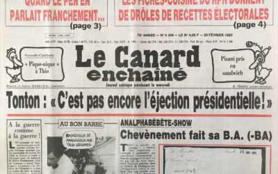 N° 3356 du Canard Enchaîné –  20 Février 1985