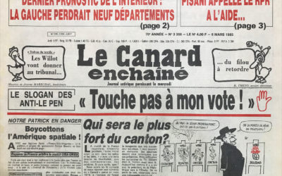 N° 3358 du Canard Enchaîné –  6 Mars 1985