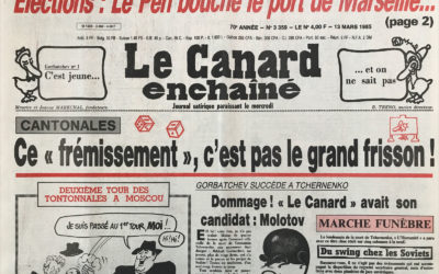N° 3359 du Canard Enchaîné –  13 Mars 1985