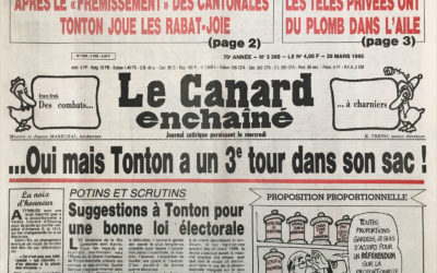 N° 3360 du Canard Enchaîné –  20 Mars 1985