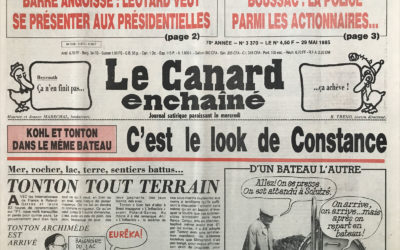 N° 3370 du Canard Enchaîné –  29 Mai 1985