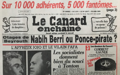 N° 3374 du Canard Enchaîné –  26 Juin 1985