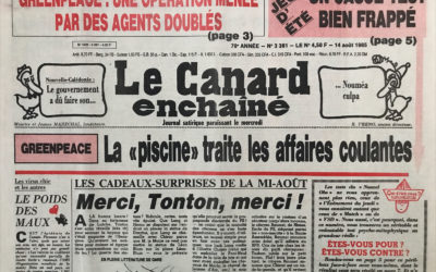 N° 3381 du Canard Enchaîné –  14 Août 1985