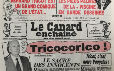 N° 3383 du Canard Enchaîné –  28 Août 1985