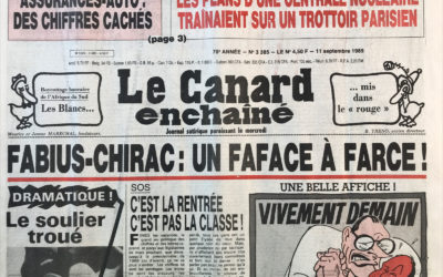N° 3385 du Canard Enchaîné –  11 Septembre 1985