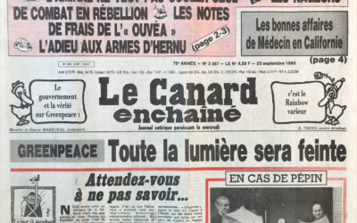 N° 3387 du Canard Enchaîné –  25 Septembre 1985