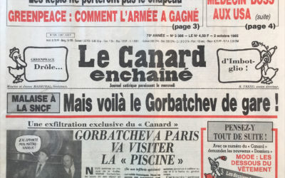 N° 3388 du Canard Enchaîné –  2 Octobre 1985