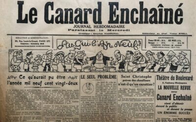N° 339 du Canard Enchaîné –  27 Décembre 1922