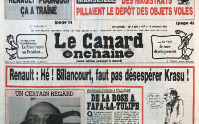 N° 3390 du Canard Enchaîné –  16 Octobre 1985