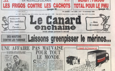 N° 3393 du Canard Enchaîné –  6 Novembre 1985