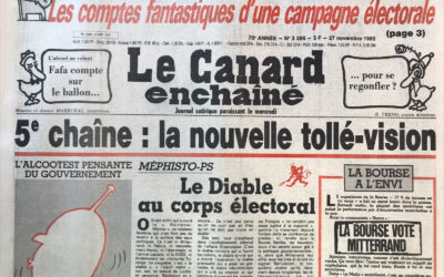 N° 3396 du Canard Enchaîné –  27 Novembre 1985