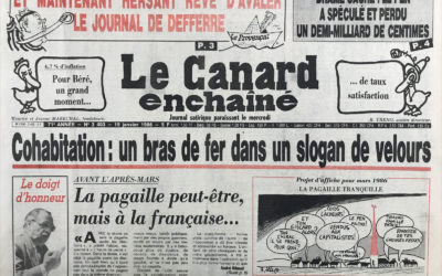 N° 3403 du Canard Enchaîné –  15 Janvier 1986