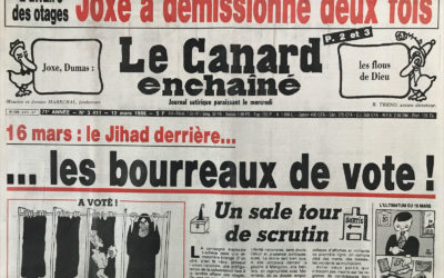 N° 3411 du Canard Enchaîné –  12 Mars 1986