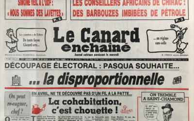 N° 3414 du Canard Enchaîné –  2 Avril 1986