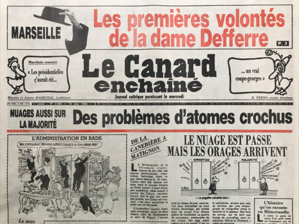 N° 3420 du Canard Enchaîné -  14 Mai 1986
