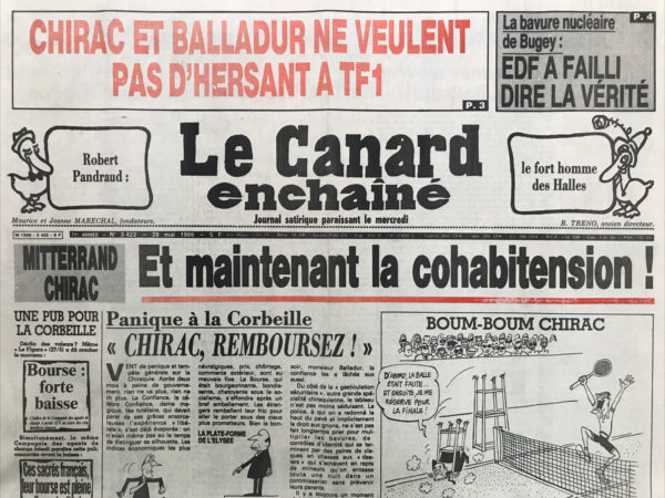 N° 3422 du Canard Enchaîné -  28 Mai 1986