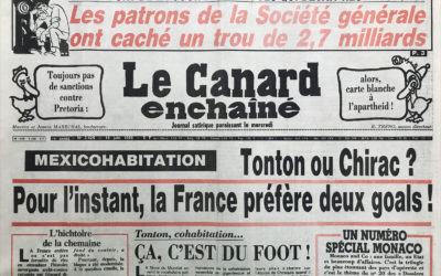 N° 3425 du Canard Enchaîné –  18 Juin 1986