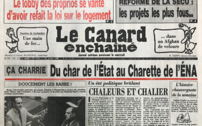 N° 3431 du Canard Enchaîné –  30 Juillet 1986