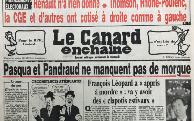 N° 3432 du Canard Enchaîné –  6 Août 1986