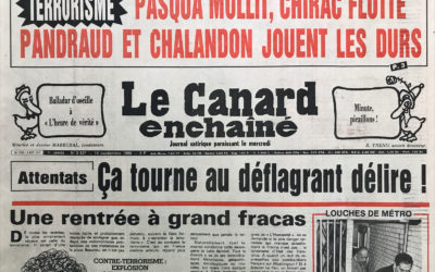 N° 3437 du Canard Enchaîné –  10 Septembre 1986