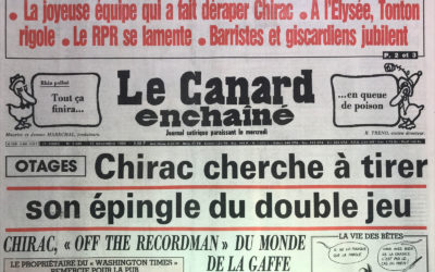 N° 3446 du Canard Enchaîné –  12 Novembre 1986