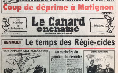 N° 3447 du Canard Enchaîné –  19 Novembre 1986