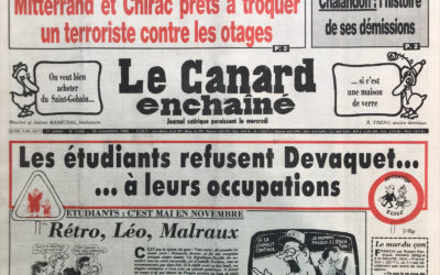 N° 3448 du Canard Enchaîné –  26 Novembre 1986