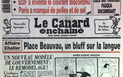 N° 3456 du Canard Enchaîné –  21 Janvier 1987