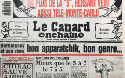 N° 3460 du Canard Enchaîné –  18 Février 1987