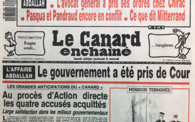 N° 3462 du Canard Enchaîné –  4 Mars 1987