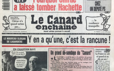 N° 3467 du Canard Enchaîné –  8 Avril 1987