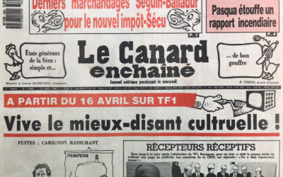 N° 3468 du Canard Enchaîné –  15 Avril 1987