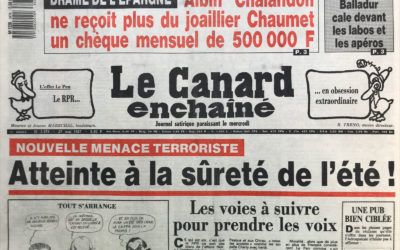 N° 3474 du Canard Enchaîné –  27 Mai 1987