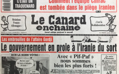 N° 3480 du Canard Enchaîné –  8 Juillet 1987