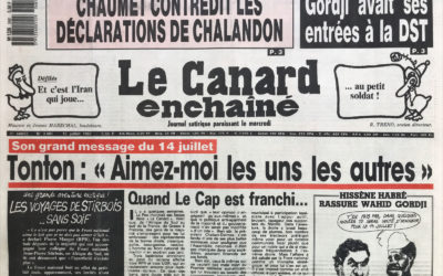 N° 3481 du Canard Enchaîné –  15 Juillet 1987