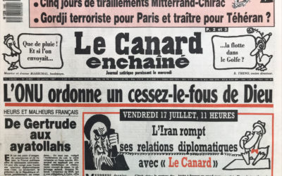 N° 3482 du Canard Enchaîné –  22 Juillet 1987