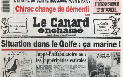 N° 3485 du Canard Enchaîné –  12 Août 1987