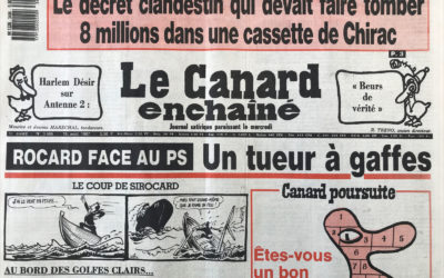 N° 3486 du Canard Enchaîné –  19 Août 1987