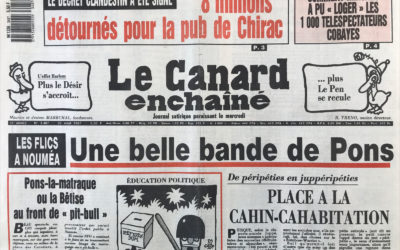 N° 3487 du Canard Enchaîné –  26 Août 1987