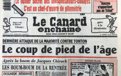 N° 3488 du Canard Enchaîné –  2 Septembre 1987