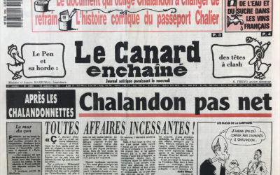 N° 3494 du Canard Enchaîné –  14 Octobre 1987