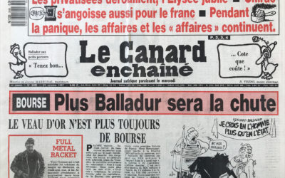 N° 3495 du Canard Enchaîné –  21 Octobre 1987