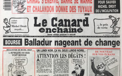 N° 3496 du Canard Enchaîné –  28 Octobre 1987