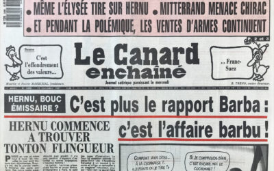 N° 3498 du Canard Enchaîné –  11 Novembre 1987