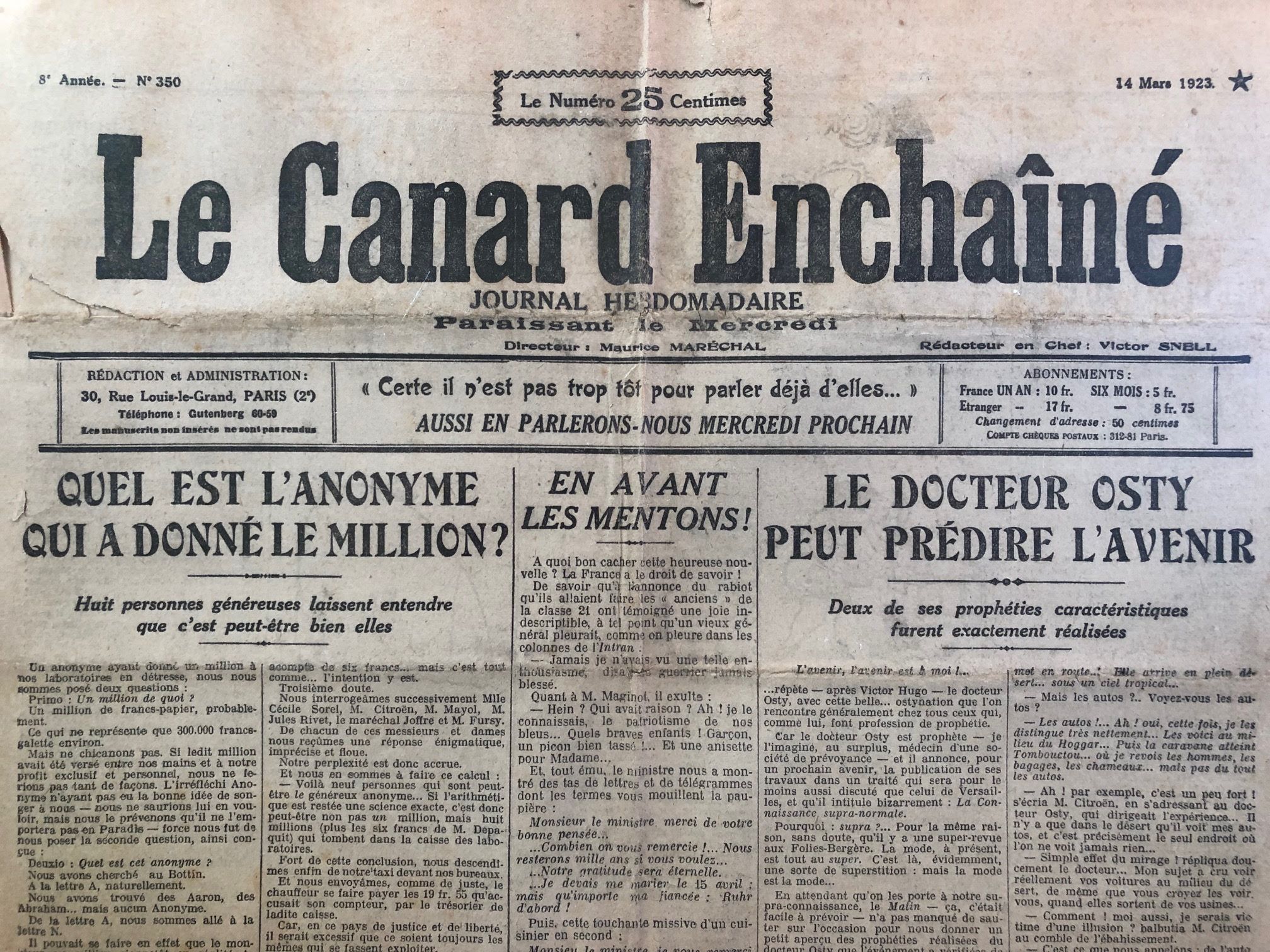 Couac ! | Acheter un Canard | Vente d'Anciens Journaux du Canard Enchaîné. Des Journaux Satiriques de Collection, Historiques & Authentiques de 1916 à 2004 ! | 350
