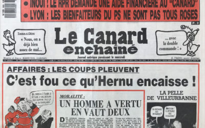N° 3500 du Canard Enchaîné –  25 Novembre 1987