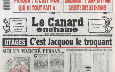 N° 3501 du Canard Enchaîné –  2 Décembre 1987