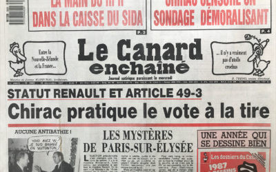 N° 3503 du Canard Enchaîné –  16 Décembre 1987