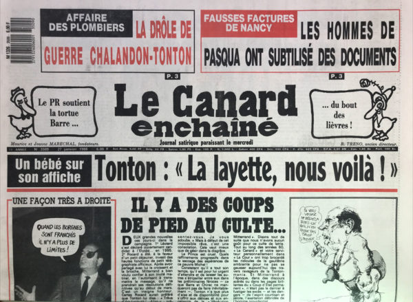 N° 3509 du Canard Enchaîné -  27 Janvier 1988