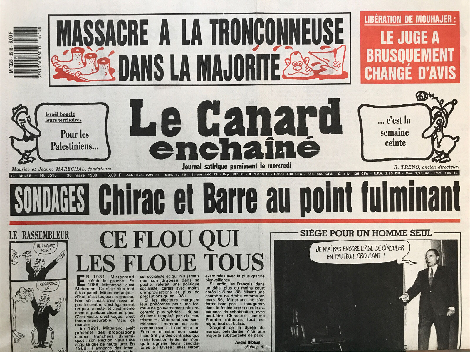 Couac ! | Acheter un Canard | Vente d'Anciens Journaux du Canard Enchaîné. Des Journaux Satiriques de Collection, Historiques & Authentiques de 1916 à 2004 ! | 3518
